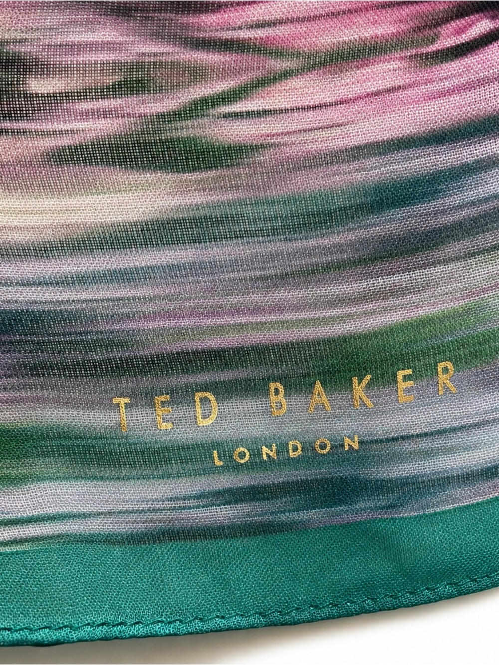 Ted Baker London Floral Watercolor Oversized Scarf Shawl Wrap - Picture 2 of 5
